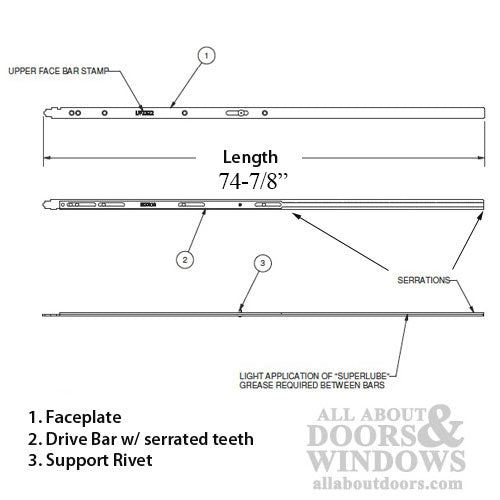 16mm P2000 Active Upper Assembly, Doors 108.5 - 121 - 16mm P2000 Active Upper Assembly, Doors 108.5 - 121