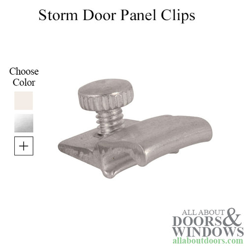 Storm Door Panel Clip W/ Thumb Screw - Storm Door Panel Clip W/ Thumb Screw