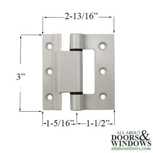 Weather Shield Casement Eyebrow Hinge Assembly -White - Weather Shield Casement Eyebrow Hinge Assembly -White