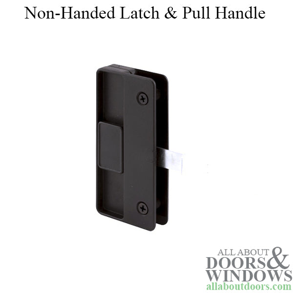 Non-Handed Latch & Pulls for Sliding Screen Door - Black - Non-Handed Latch & Pulls for Sliding Screen Door - Black