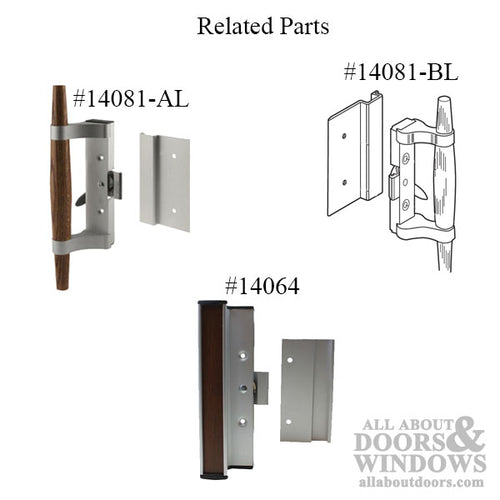 External Pull and Key Lock - Sliding Patio Door, International - Black - External Pull and Key Lock - Sliding Patio Door, International - Black