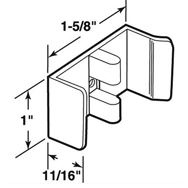 Sterling Jamb Bottom Guide for Shower Door - Sterling Jamb Bottom Guide for Shower Door