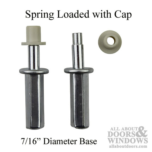 Top Mount Spring-Loaded Pivot Pin with Nylon Cap
