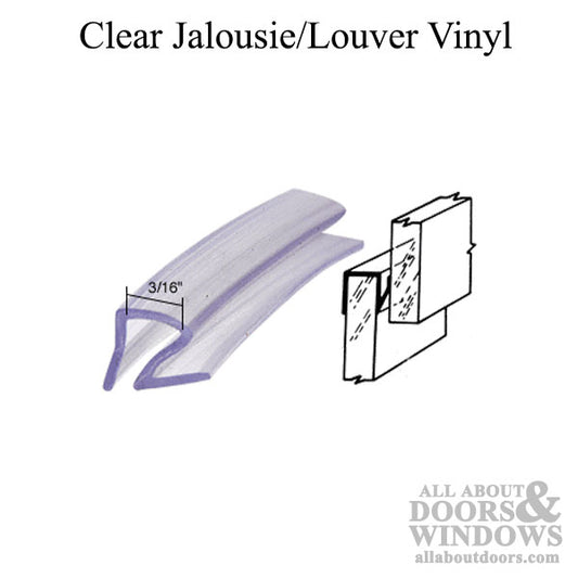 CRL Clear Jalousie and Louver Slat Vinyl