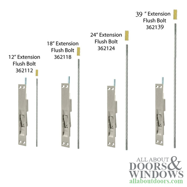 18 Inch Extension Flush Bolt, 4 Hole 1