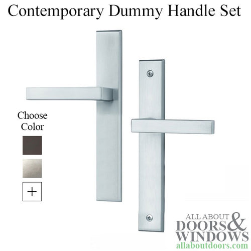 Contemporary Dummy Multipoint Lock Door Handle Set - Contemporary Dummy Multipoint Lock Door Handle Set