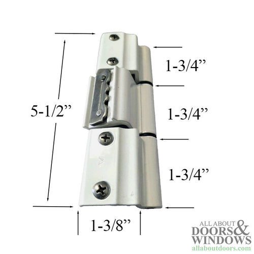 Clamp Hinge 3 Leaf Wings Ambidextrous Left or Right Hand - Clamp Hinge 3 Leaf Wings Ambidextrous Left or Right Hand