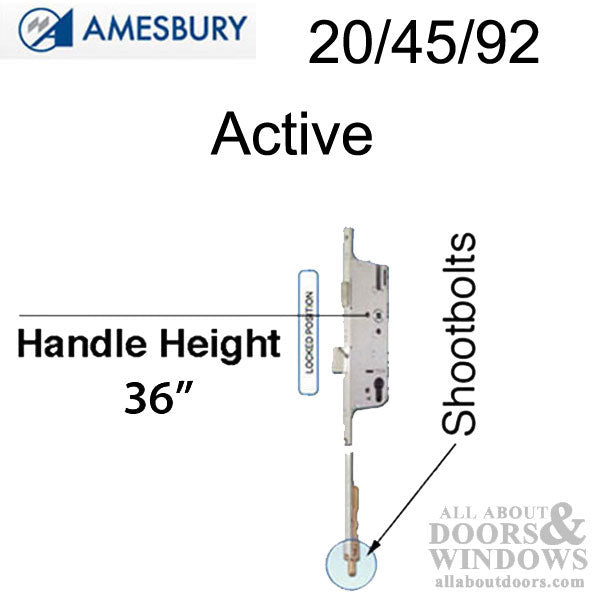 20mm P2000 Active Lower 45/92 Shootbolt Assembly, 36 HH - 20mm P2000 Active Lower 45/92 Shootbolt Assembly, 36 HH