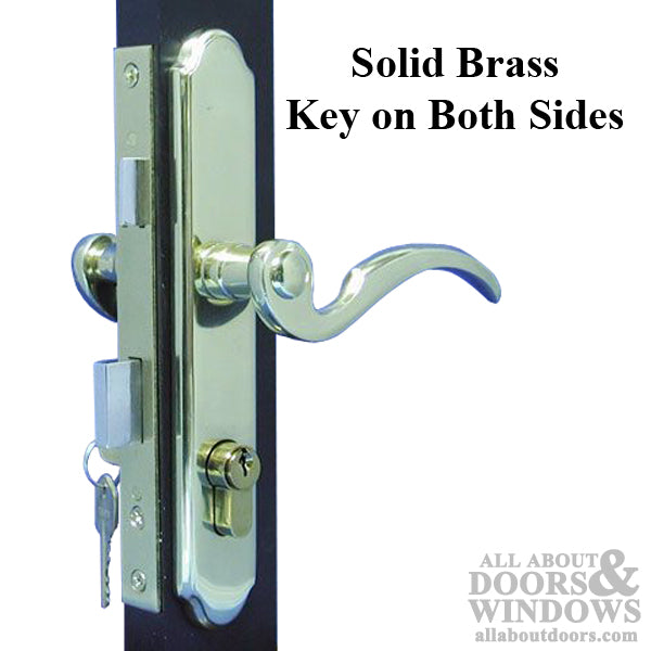 Larson Storm Door Cylinder Euro Style with Split Cam for Storm Doors - Larson Storm Door Cylinder Euro Style with Split Cam for Storm Doors