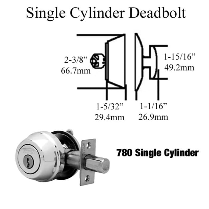 Blemished Kwikset Deadbolt 780 Single Cylinder Medium-Duty - Satin Nickel US15 - Blemished Kwikset Deadbolt 780 Single Cylinder Medium-Duty - Satin Nickel US15
