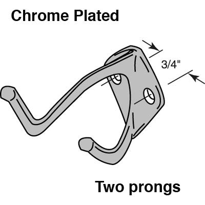 Coat Hook - Chrome Plated - Coat Hook - Chrome Plated