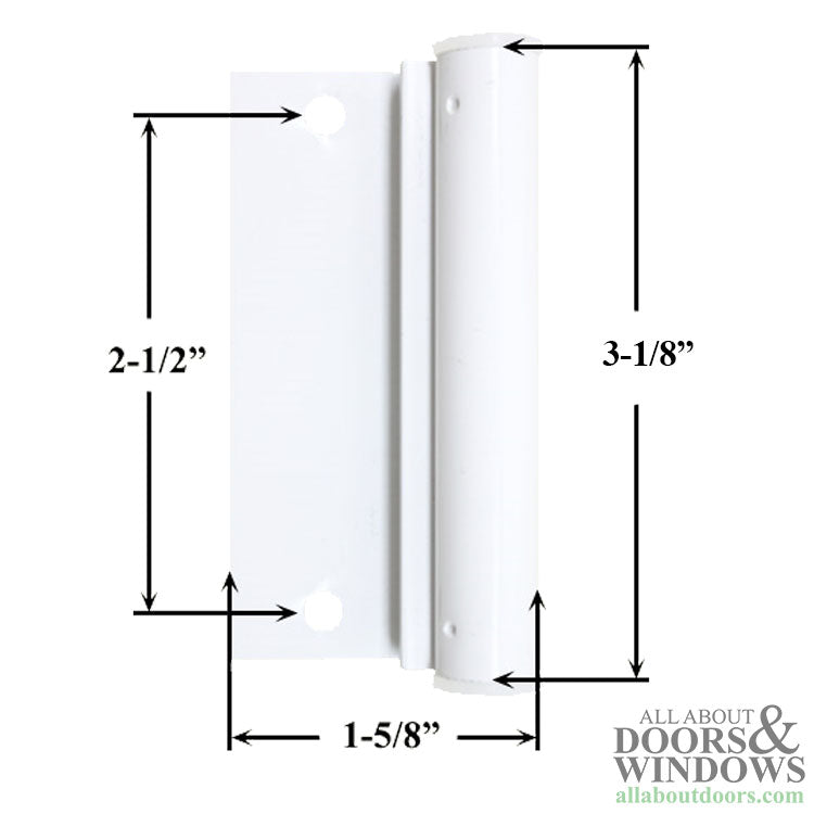 Andersen Lower Screen Door Hinge Leaf White - Andersen Lower Screen Door Hinge Leaf White