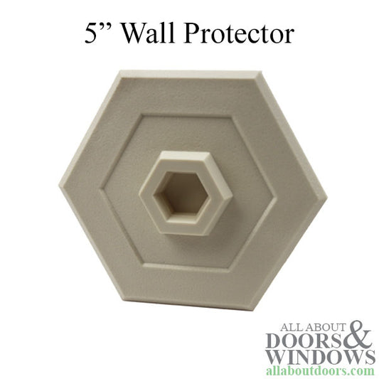 Wall Protector - 5 Inch Hexagonal - Ivory