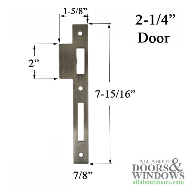 AGB Flush Strike Plate for 2-1/4