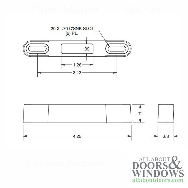Strike Plate Keeper Raised 3/4