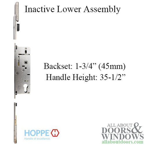 Hoppe Inactive Lower Assembly  45/92, 35-1/2 Handle Height - Hoppe Inactive Lower Assembly  45/92, 35-1/2 Handle Height