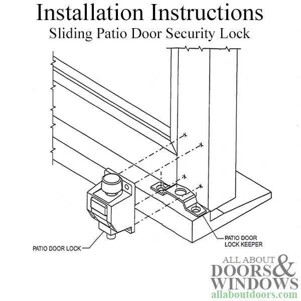 Truth Sliding Patio Door Foot Bolt security Lock - Truth Sliding Patio Door Foot Bolt security Lock