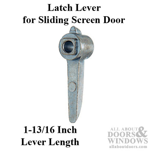 Latch Lever - Sliding Patio Door, Diecast - Aluminum