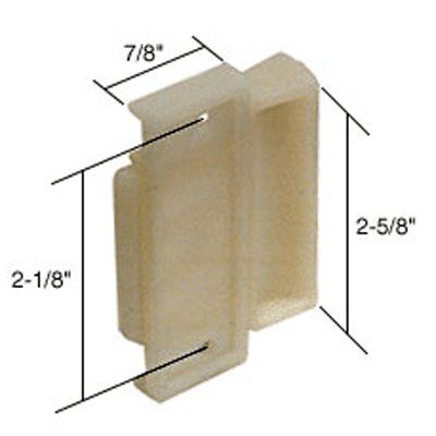 Latch and Pull - Vinyl and Aluminum Hardware, Plastic - White/Mill - Latch and Pull - Vinyl and Aluminum Hardware, Plastic - White/Mill