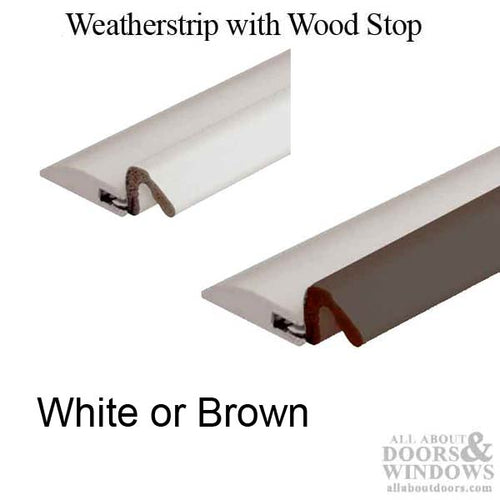 Weatherstrip, Q-Lon with Primed Wood Stop, 36 x 84 - Weatherstrip, Q-Lon with Primed Wood Stop, 36 x 84