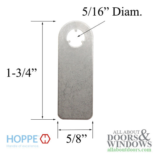 Cover Plate - Shootbolt Extension - Stainless - Cover Plate - Shootbolt Extension - Stainless