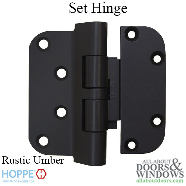 Hoppe F8709, 2009 Set Hinge, LHI / RHO- Rustic Umber - Hoppe F8709, 2009 Set Hinge, LHI / RHO- Rustic Umber