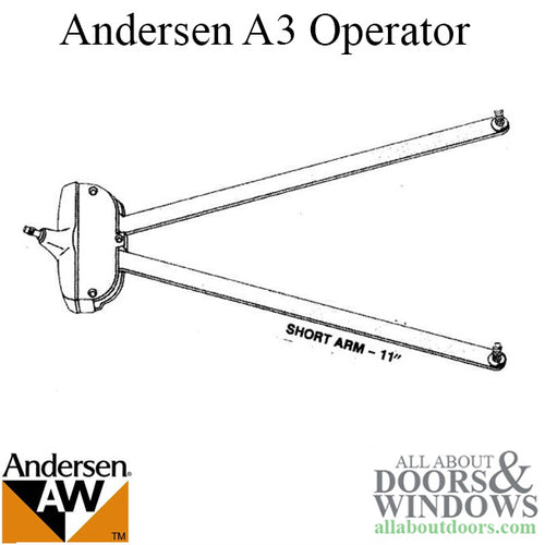 Andersen A3 Awning Operator # 1520008 - Silver Satin - Andersen A3 Awning Operator # 1520008 - Silver Satin