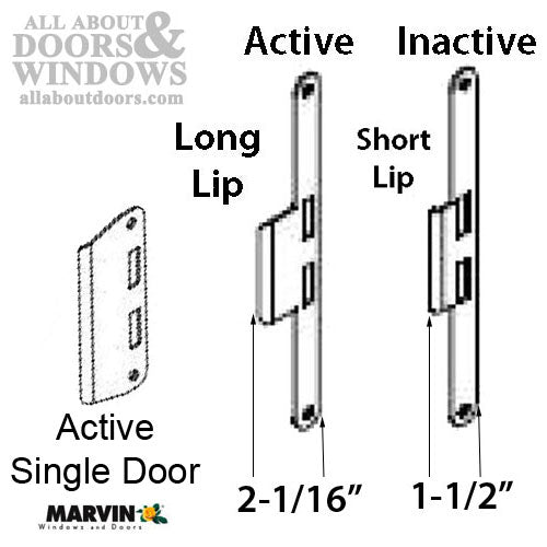 Marvin Strike Plate, Inactive Panel, Short Lip - Marvin Strike Plate, Inactive Panel, Short Lip