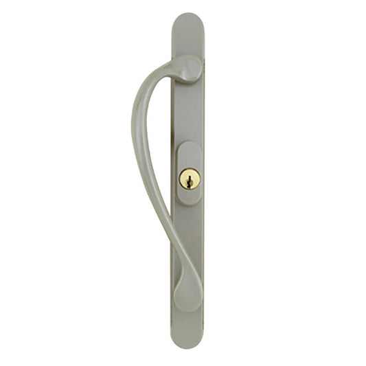 Marvin Keyed Sliding door, Narrow style Handle set - Satin Taupe
