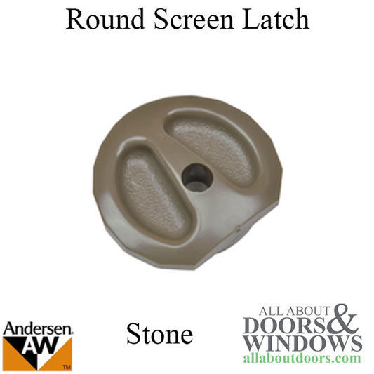 Andersen Round Screen Latch - Stone