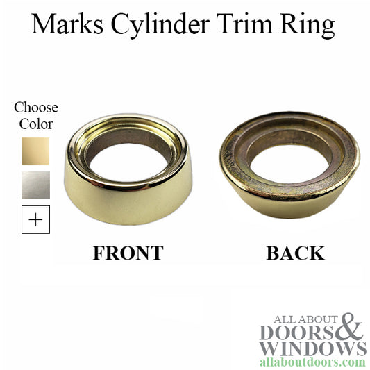 Marks Cylinder Trim Ring For Storm Doors and Security Doors