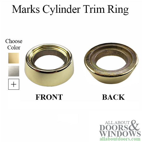 Marks Cylinder Trim Ring For Storm Doors and Security Doors - Marks Cylinder Trim Ring For Storm Doors and Security Doors