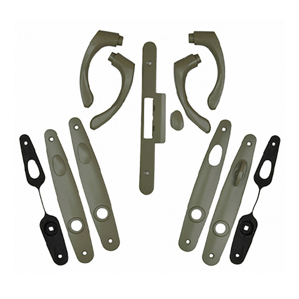 Andersen Tribeca Hardware Kit - Double Doors, Non-Keyed - Stone - Andersen Tribeca Hardware Kit - Double Doors, Non-Keyed - Stone
