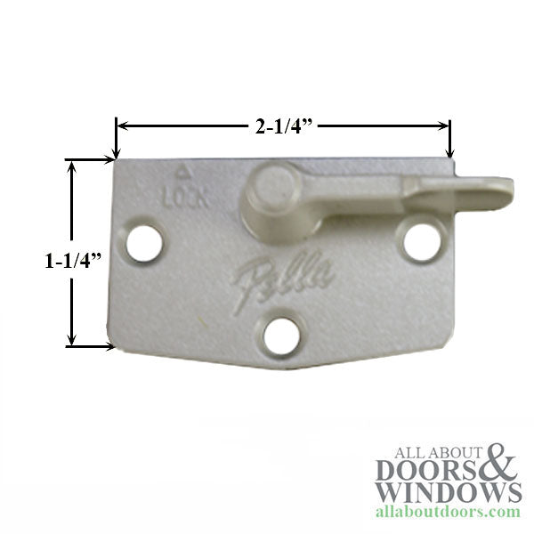 3-Hole Sash Lock Old Style - White - 3-Hole Sash Lock Old Style - White