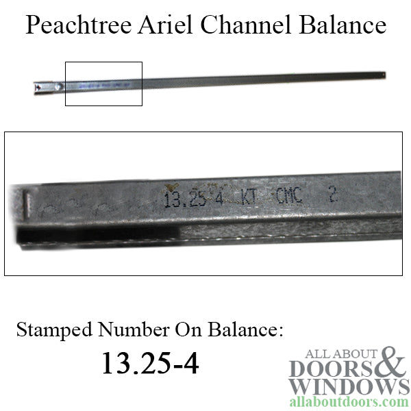 Peachtree Ariel 13-1/4-4 Channel Balance, 2436 Non-Tilt Window - Peachtree Ariel 13-1/4-4 Channel Balance, 2436 Non-Tilt Window