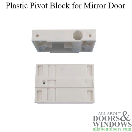 Closet door part, Plastic Pivot Block,  Mirror Door