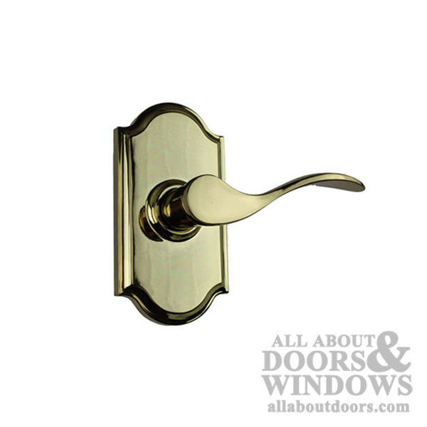 Right Hand Bordeau Premiere Passage Lock - Polished Brass - Right Hand Bordeau Premiere Passage Lock - Polished Brass