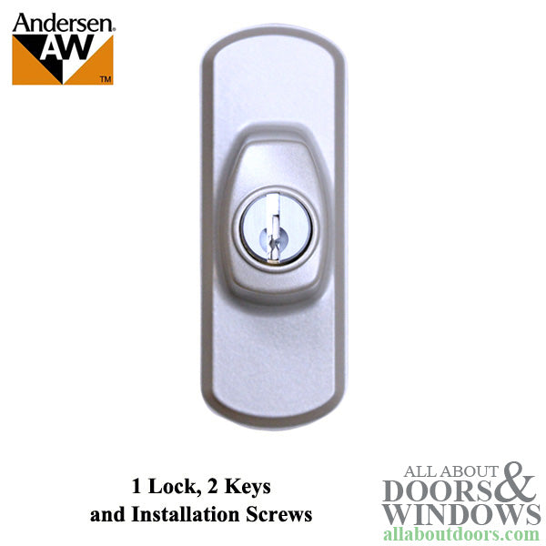 Andersen Frenchwood Gliding Doors - Lock Assembly - Albany - Exterior - Left - Gold Dust - Andersen Frenchwood Gliding Doors - Lock Assembly - Albany - Exterior - Left - Gold Dust