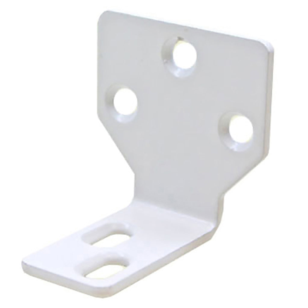 Non-Handed Stationary Panel Bracket Clip for Frenchwood Gliding Patio Door - White - Non-Handed Stationary Panel Bracket Clip for Frenchwood Gliding Patio Door - White