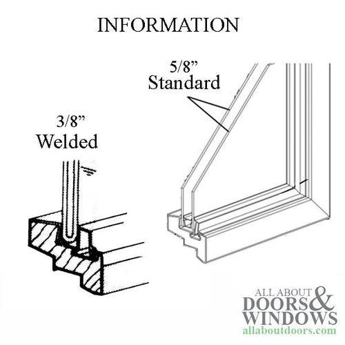 INFORMATION  - ANDERSEN CASEMENT WINDOW GLAZING BEAD - INFORMATION  - ANDERSEN CASEMENT WINDOW GLAZING BEAD