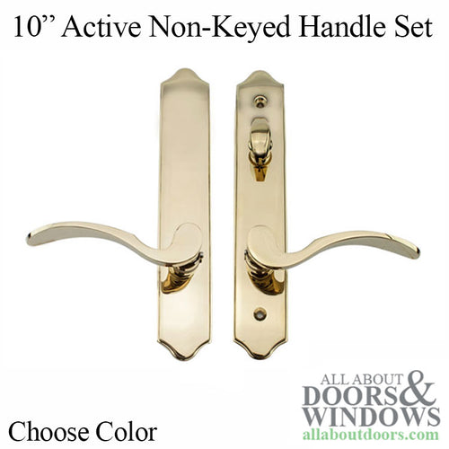 Elegance 10'' Arch Active Non-Keyed Handle Hardware for Hinged Door - Choose Color - Elegance 10'' Arch Active Non-Keyed Handle Hardware for Hinged Door - Choose Color