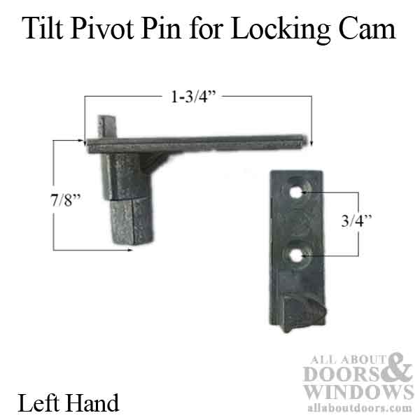 Tilt Pivot Pin for Locking Cam, Old Style - Left Hand - Discontinued - Tilt Pivot Pin for Locking Cam, Old Style - Left Hand - Discontinued