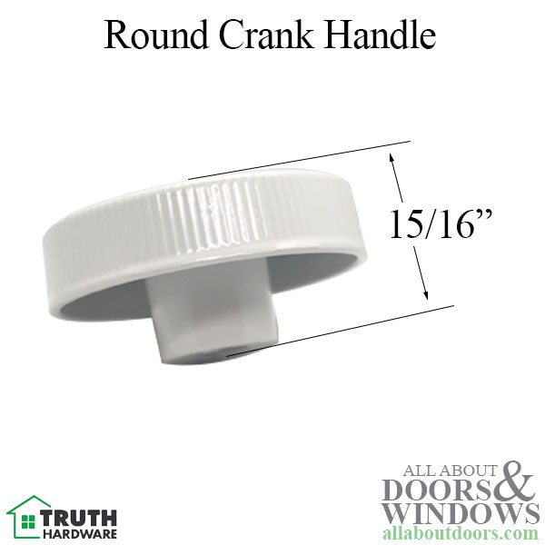 Amesbury Truth Round Crank Handle For Casement And Awning Windows 11/32 Spline - Amesbury Truth Round Crank Handle For Casement And Awning Windows 11/32 Spline