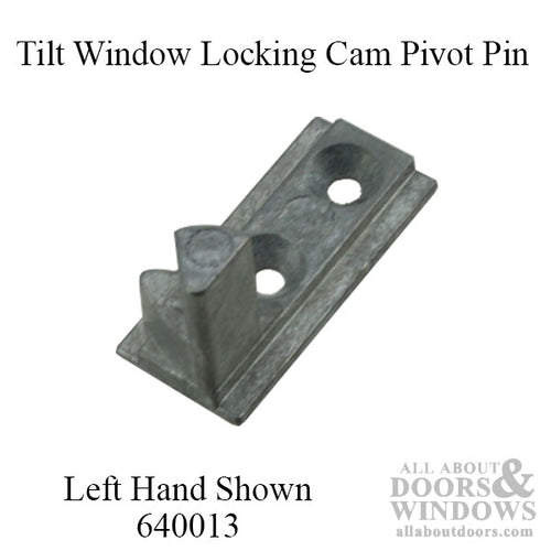 Tilt Window Pivot Pin for Locking Cam, old style, Left Hand - Mill Finish - Tilt Window Pivot Pin for Locking Cam, old style, Left Hand - Mill Finish