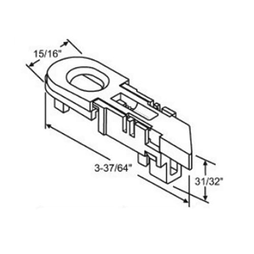 Silverline 4000 Series Concealed Internal Tilt-In latch Set for Top Sash, Pair - Silverline 4000 Series Concealed Internal Tilt-In latch Set for Top Sash, Pair