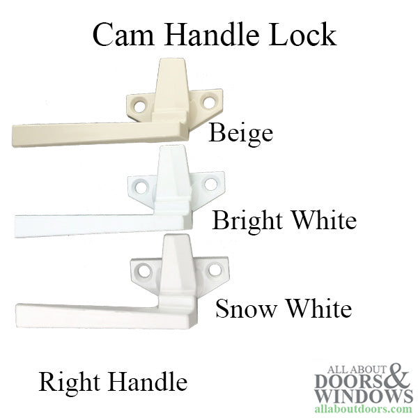 Cam Handle for Hopper Window, Low Profile, Right Hand- Choose Color - Cam Handle for Hopper Window, Low Profile, Right Hand- Choose Color