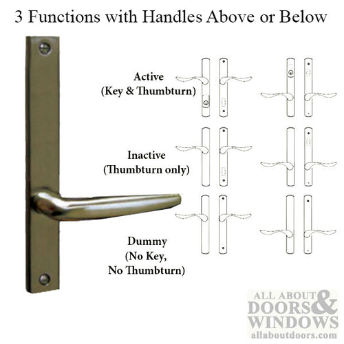 G-U Torino Handle & 30mm Plate, Dummy, No Key, No Thumbturn (Handles DO NOT Move) Choose Color - G-U Torino Handle & 30mm Plate, Dummy, No Key, No Thumbturn (Handles DO NOT Move) Choose Color