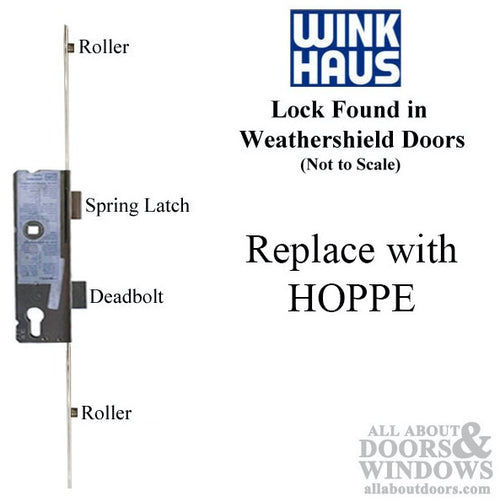 Winkhaus 5-Point Roller/Shootbolt Multipoint Lock for Weathershield pre-3/2002 - Winkhaus 5-Point Roller/Shootbolt Multipoint Lock for Weathershield pre-3/2002