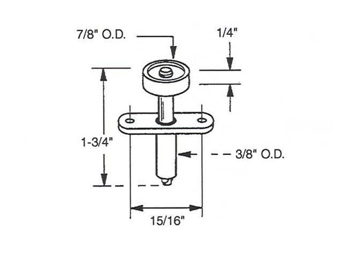 Spring-Loaded Guide Roller with Nails - Spring-Loaded Guide Roller with Nails