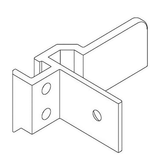 Andersen Tilt-Wash/Stormwatch Right Lower Corner Bracket - White